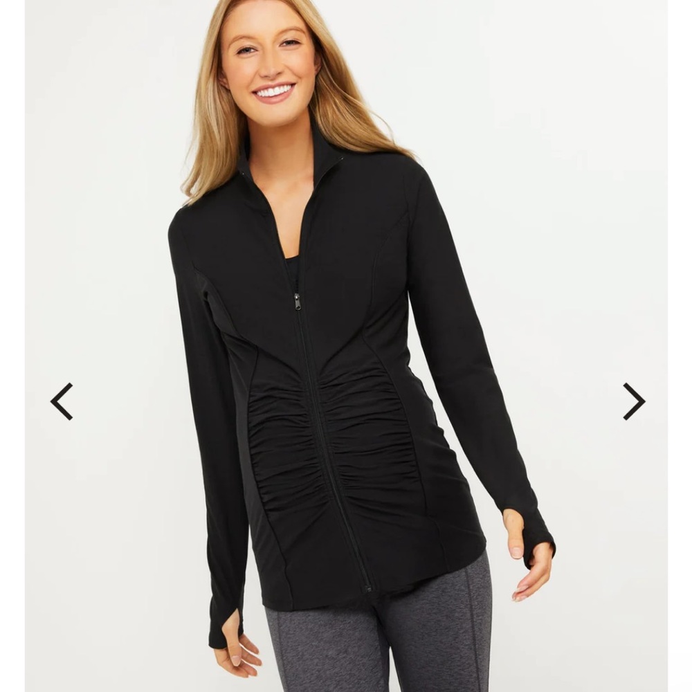 Motherhood Maternity Zip Sweater W/Thumb Holes